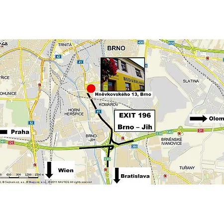 Bed & Breakfast Brno Vandrerhjem